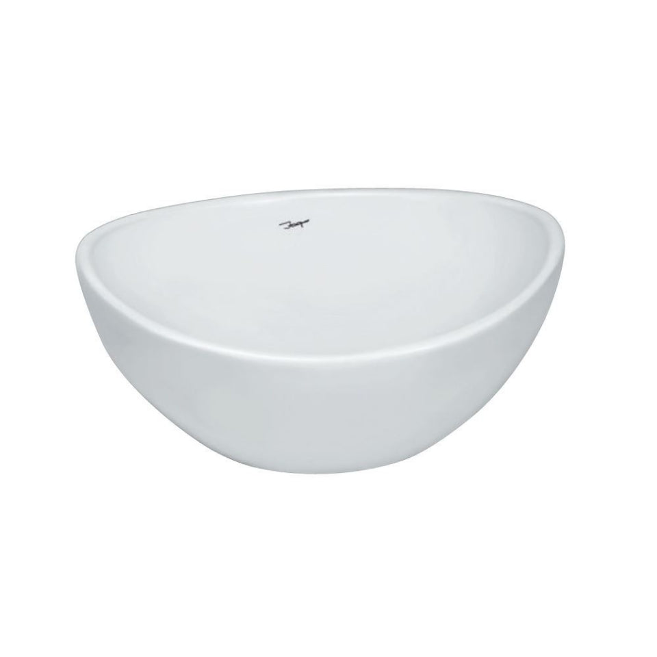 WASH BASIN TABLE TOP - JAQUAR SWARE -  ( WHITE - CONTINENTAL - 425x340 mm - 17inchX13.5inch )