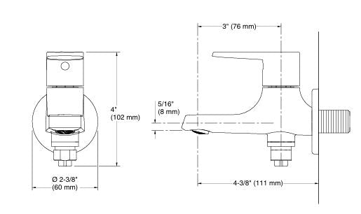 BEAM TWO WAY BIB FAUCET, COLD ONLY - KOHLER POPULAR -  ( POLISHED CHROME - POPULAR - 0x0 mm - 0inchx0inch )