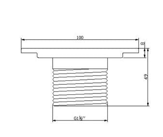 BRASS DRAIN WITH ANTI COCKROACH - AQUANT - ( CHROME - - 100x100 mm - 4inchX4inch )