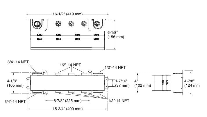 ANTHEM REC MECH THER/CONC/VALVE 2IN/4OUT - KOHLER LUXURY - ( - LUXURY - 0x0 mm - 0inchx0inch )