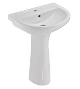 FULL PEDESTAL FOR 103801 & 103803 - ESSCO SWARE - ( WHITE - COSMO - 540x395 mm - 21inchX16inch )