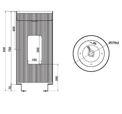 FREE STANDING WASH BASIN W/PEDESTAL POP-UP WASTE COUPLING - AQUANT - ( BRUSHED GOLD - - 830x380 mm - 33.2inchX15.2inch )