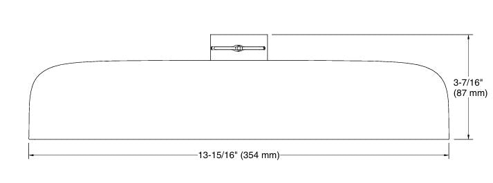 STATEMENT 2FLOW RIBBON RAINHEAD SHOWER - KOHLER LUXURY - ( BRUSHED BRONZE - LUXURY - 0x353 mm - 0inchX14inch )