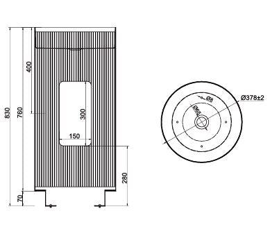 FREE STANDING WASH BASIN W/PEDESTAL POP-UP WASTE COUPLING - AQUANT - ( MATT ROSE GOLD - - 830x380 mm - 33.2inchX15.2inch )
