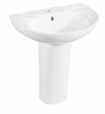 FULL PEDESTAL FOR 14002B - GLOCERA SWARE - ( STAR WHITE - TALE - 0x0 mm - 0inchx0inch )
