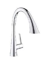 ZEDRA1-HANDLE KITCHEN MIXER, C-SPOUT TRIPLE SPRAY - GROHE - ( CHROME - G4 - ZEDRA - 0x15 mm - 0inchX0.6inch )