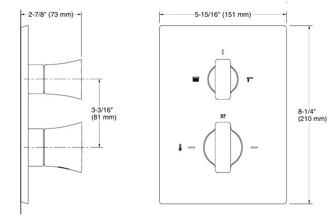 MODERNLIFE EDGE AUTOSENSE TRIM - KOHLER LUXURY - ( ROSE GOLD - LUXURY - 0x15 mm - 0inchX0.6inch )