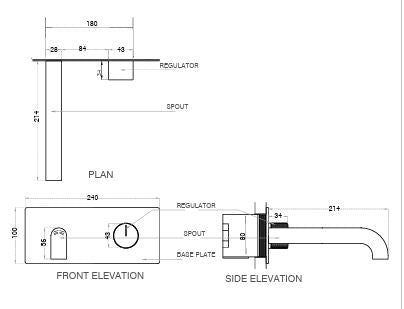 BRASS W/M B/MIXER W/PROGRESSIVE CATRIDGE - AQUANT - ( BRUSHED GOLD - - 0x0 mm - 0inchx0inch )