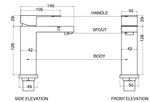 BRASS BASIN MIXER - AQUANT - ( CHROME - - 0x0 mm - 0inchx0inch )