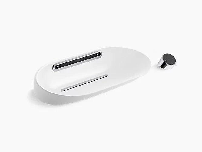 SVEDA VESSEL BATHROOM SINK W/ STEAM GENERATOR 1.6 KW - KOHLER LUXURY - ( WHITE - LUXURY - 663X425 mm - 26.5inchX17inch )