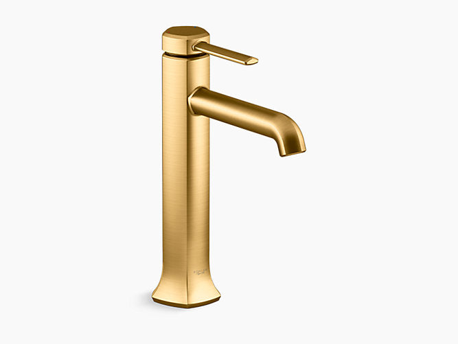OCCASION TALL SINGLE CONTROL LAV - KOHLER LUXURY - ( BRUSHED MODERNE BRASS - LUXURY - 0x15 mm - 0inchX0.6inch )