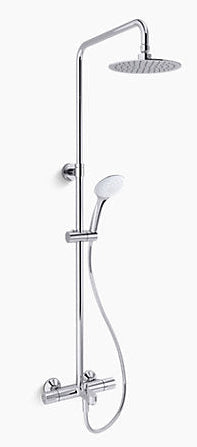 JULY-THERMO. 3 WAY SHOWER COLUM TRIM - KOHLER PREMIUM - ( POLISHED CHROME - PREMIUM - 0x15 mm - 0inchX0.5inch )