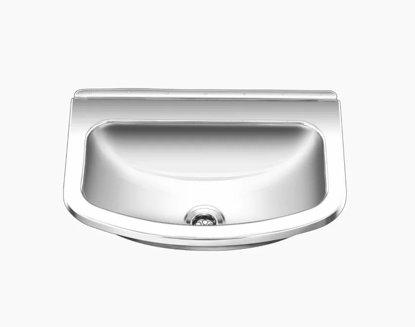 SS SINK 1.0 BOWL (DEPTH 5  ) CLASSIC SMALL - NIRALI -  ( SATIN - WASH BASIN RANGE - 460x305 mm - 18inchX12inch )