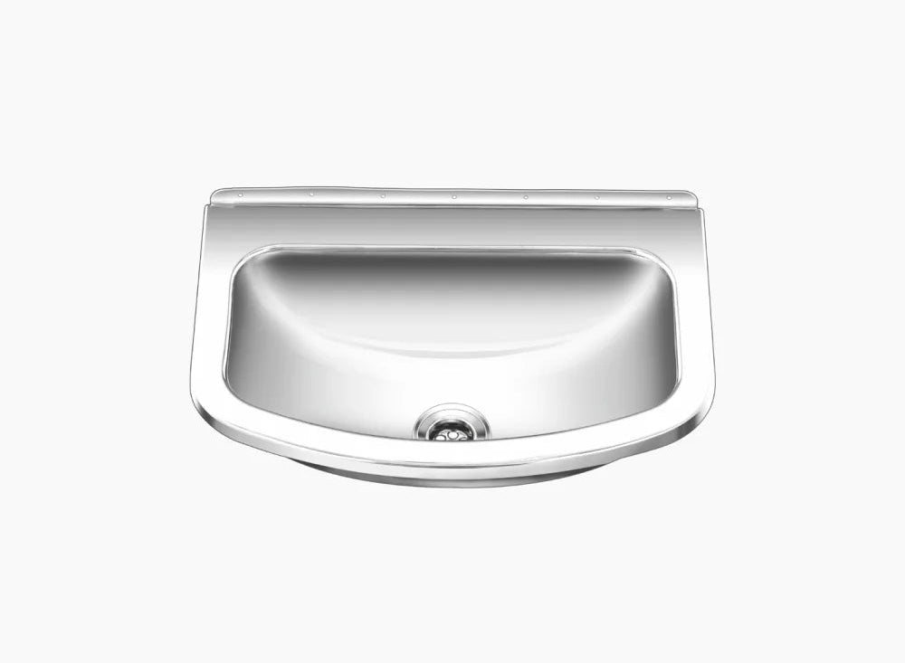 SS SINK 1.0 BOWL (DEPTH 6  ) CLASSIC BIG - NIRALI -  ( GLOSSY - WASH BASIN RANGE - 535x355 mm - 21inchX14inch )