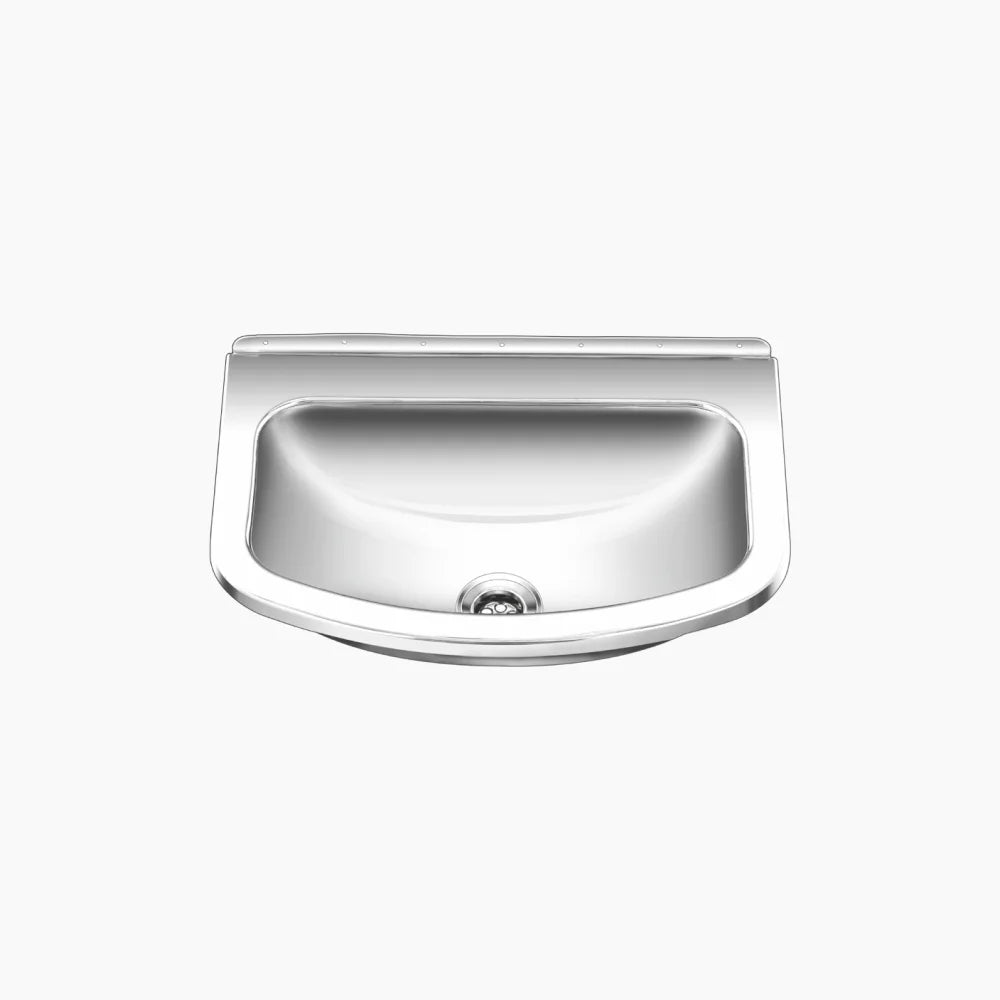 SS SINK 1.0 BOWL (DEPTH 6  ) CLASSIC BIG - NIRALI -  ( SATIN - WASH BASIN RANGE - 535x355 mm - 21inchX14inch )