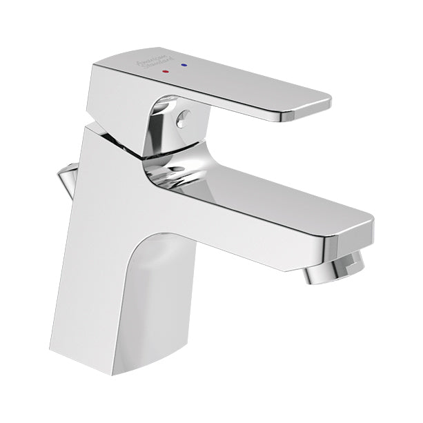 SL BASIN MIXER W/O POP-UP BUT W/PIPES - AMERICAN STANDARD -  ( CHROME - CONCEPT SQUARE - 0x15 mm - 0inchX0.5inch )