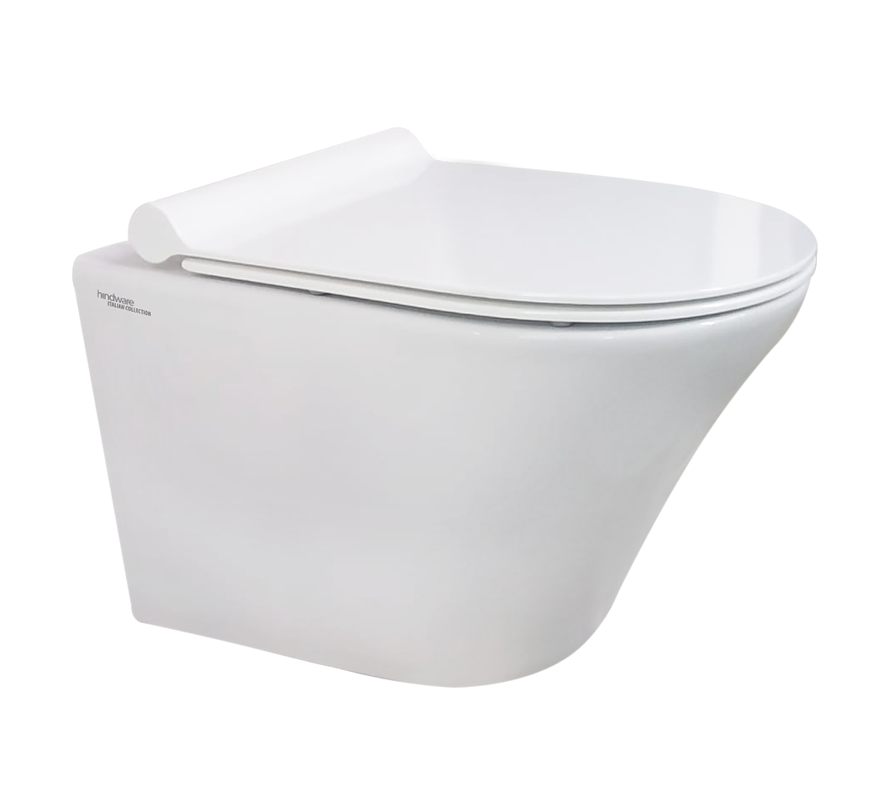 EWC WM CORA VORTEX(P TRAP-225MM) - HINDWARE -  ( STAR WHITE - CORA VORTEX - 525x365 mm - 21inchX14.6inch )