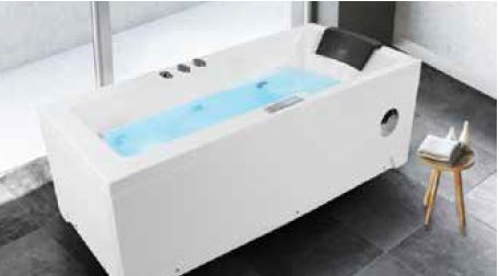 JACUZZI LHS COMBO W/O FILTER W/DIG.CONTL - OYSTER - ( WHITE - DANAU - 1650x775 mm - 66inchX31inch )