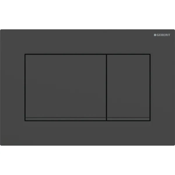 ACTUATOR PLATE SIGMA 20 SQUARE - GEBERIT - ( MATT BLACK - SIGMA - 600x400 mm - 24inchX16inch )