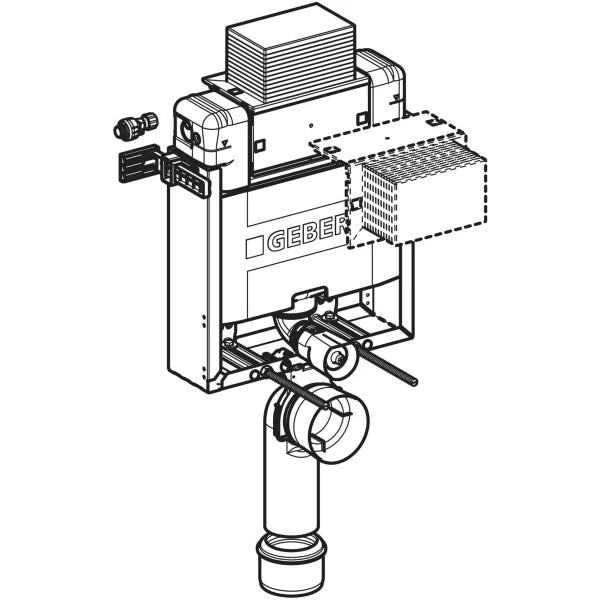 CONC.CIST.12CM THICK LOW HT.6/3L D.FLUSH - GEBERIT -  (  - KOMBIFIX ALPHA - 0x0 mm - 0inchx0inch )