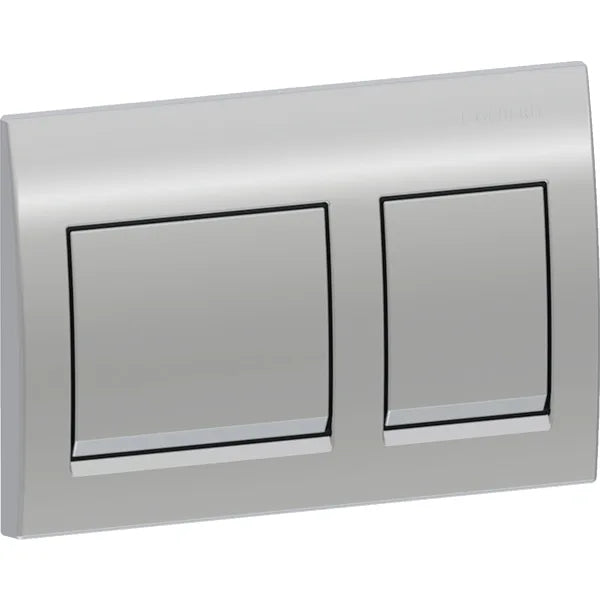ACTUATOR PLATE ALPHA 25 SQUARE - GEBERIT - ( BRIGHT CHROME - ALPHA - 525x350 mm - 21inchX14inch )