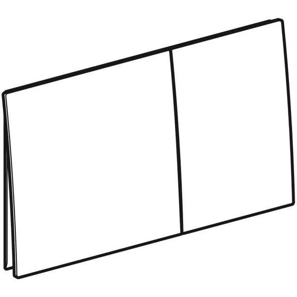 ACTUATOR PLATE SIGMA 70 SQUARE - GEBERIT - ( BLACK MATT - SIGMA - 625x350 mm - 25inchX14inch )