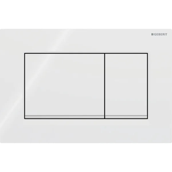 ACTUATOR PLATE SIGMA 20 SQUARE - GEBERIT - ( WHITE - SIGMA - 600x400 mm - 24inchX16inch )