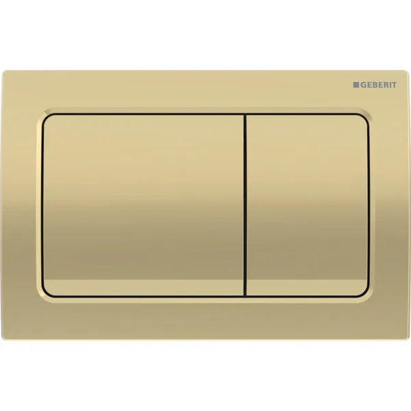 ACTUATOR PLATE ALPHA 01 SQUARE - GEBERIT - (BRASS - ALPHA - 525x350 mm - 21inchX14inch)