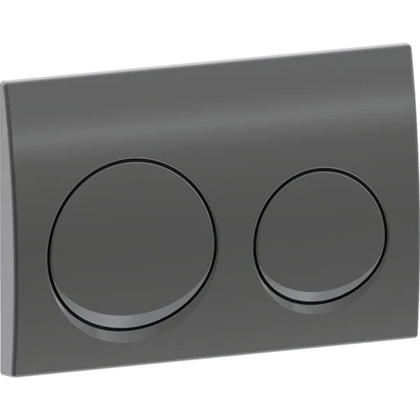 ACTUATOR PLATE ALPHA 25 ROUND - GEBERIT - ( BLACK CHROME - ALPHA - 525x350 mm - 21inchX14inch )