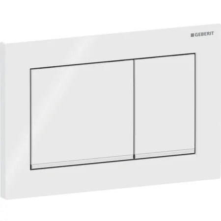 ACTUATOR PLATE OMEGA 20 SQUARE - GEBERIT - ( BRIGHT CHROME - OMEGA - 525x350 mm - 21inchX14inch )