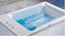 WHIRLPOOL BATH TUB W/SS FRAME(HT-620MM) - OYSTER - ( WHITE - DOVER - 1800x1200 mm - 72inchX48inch )