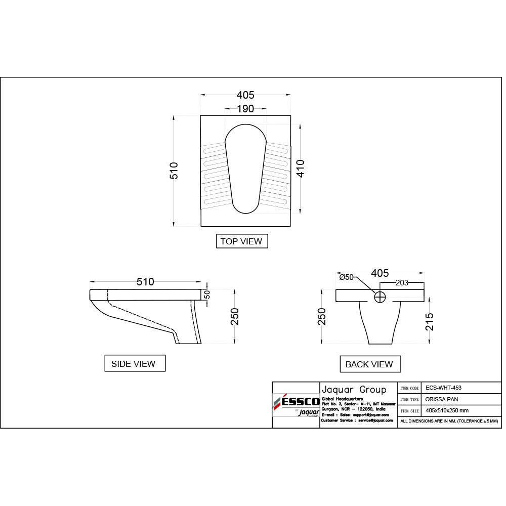 ORISSA PAN - ESSCO SWARE - ( WHITE - ELEMENTS - 0x0 mm - 0inchx0inch )