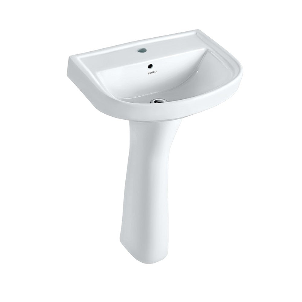WALL HUNG WASH BASIN - ESSCO SWARE - ( WHITE - - 550x410 mm - 22inchX16.4inch )