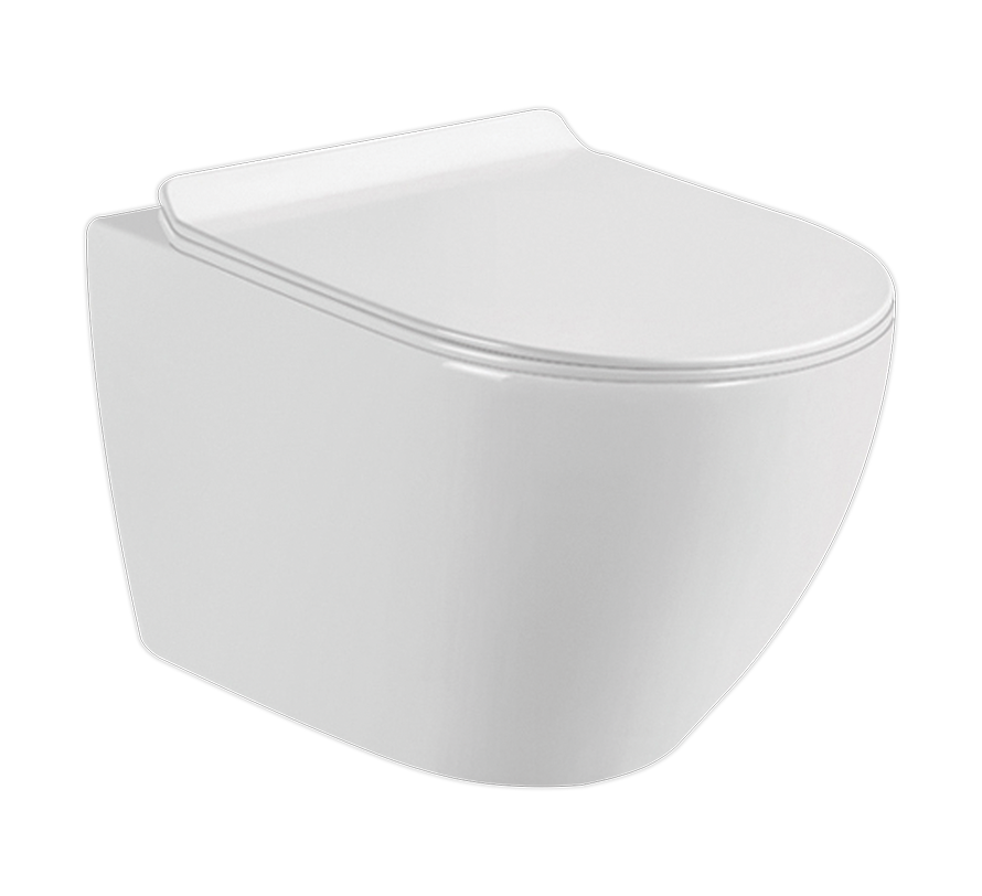 E.W.C W/M RIMLESS ESSENCE NEO W/SEAT COVER ( BOLT DISTANCE 7) - HINDWARE -  ( STAR WHITE - ESSENCE NEO - 500x370x360 mm - 20inchX14.8inchX14.4inch )