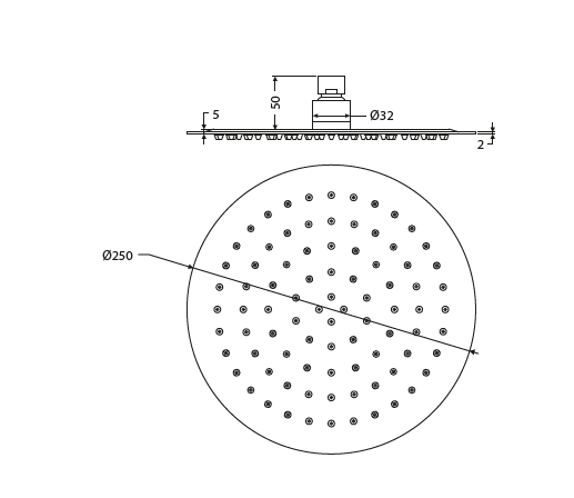 ULTRA THIN SHOWER 250 MM ROUND - HINDWARE FAUCETS -  ( POLISHED CHROME - URBAN SHOWERS - 0x250 mm - 0inchx10inch )