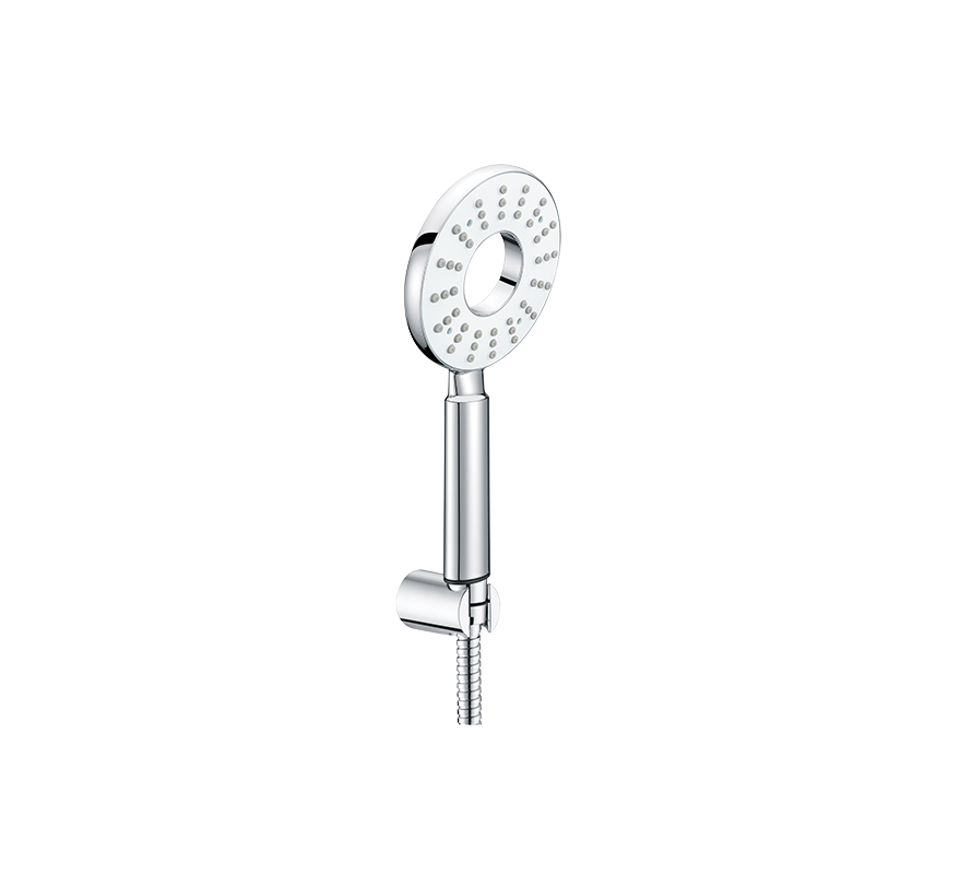 POLO WHITE HANDSHOWER WT 1.5 M HOSE PIPE & HOOK - HINDWARE FAUCETS -  ( POLISHED CHROME - GLAMOUR SHOWERS - 0x0 mm - 0inchx0inch )