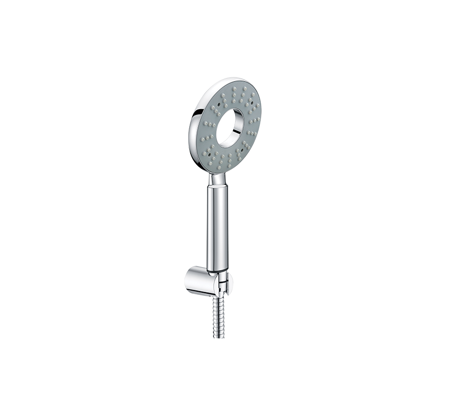 POLO GREY HANDSHOWER WT 1.5 M HOSE PIPE & HOOK - HINDWARE FAUCETS -  ( POLISHED CHROME - GLAMOUR SHOWERS - 0x0 mm - 0inchx0inch )