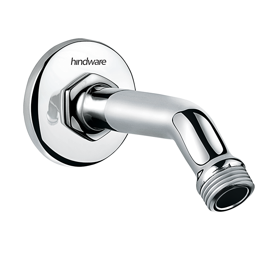 SHOWER ARM WITH WALL FLANGE - HINDWARE FAUCETS -  ( POLISHED CHROME - SHOWER ARM - 0x0 mm - 0inchx0inch )