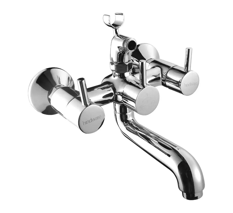 WALL MIXER WITH CRUTCH - HINDWARE FAUCETS - ( POLISHED CHROME - FLORA-NEO CLASSIC - 0x15 mm - 0inchX0.5inch )