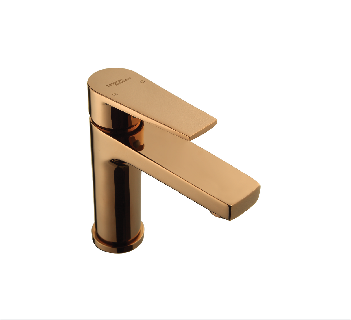 SINGLE LEVER BASIN MIXER - HINDWARE FAUCETS -  ( ROSE GOLD - ELEMENT-HUES - 0x15 mm - 0inchX0.5inch )