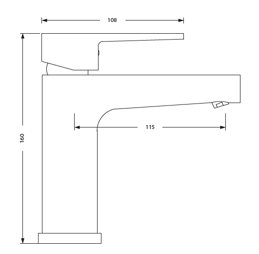SINGLE LEVER BASIN MIXER - HINDWARE FAUCETS -  ( ROSE GOLD - ELEMENT-HUES - 0x15 mm - 0inchX0.5inch )