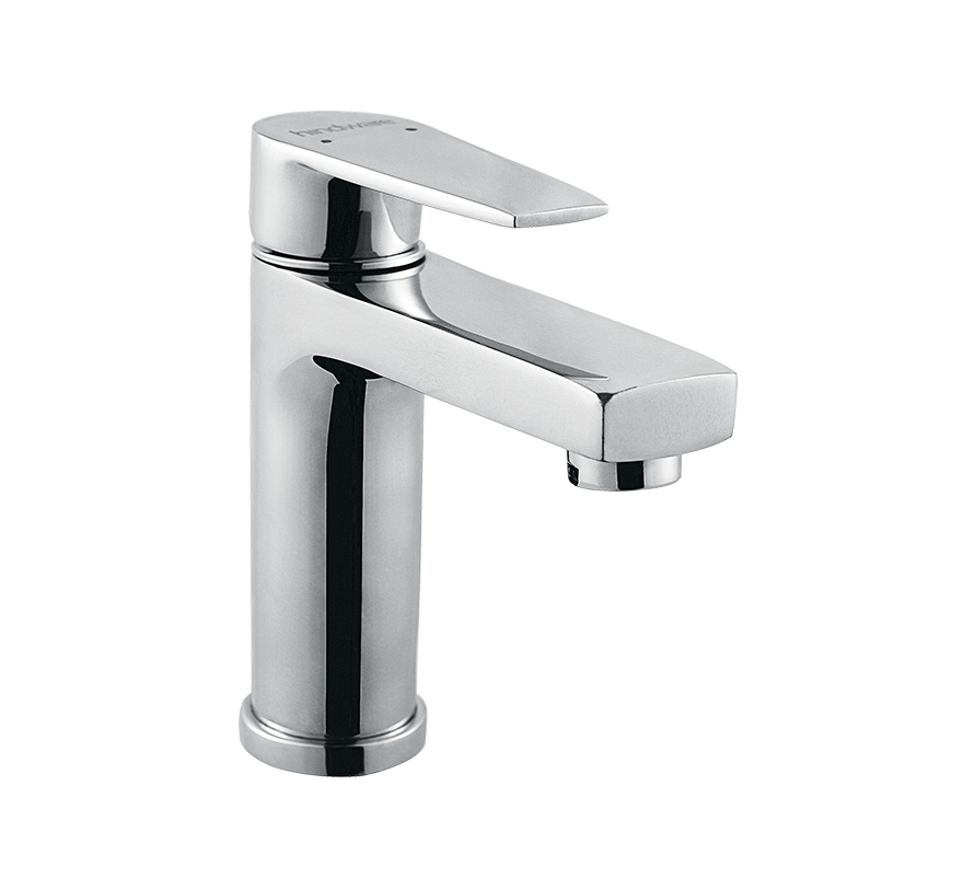SINGLE LEVER BASIN MIXER - HINDWARE FAUCETS -  ( POLISHED CHROME - ELEMENT-URBAN - 0x15 mm - 0inchX0.5inch )