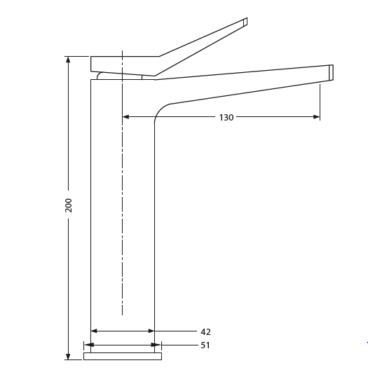 SINGLE LEVER BASIN MIXER TALL - HINDWARE FAUCETS -  ( POLISHED CHROME - EDGE-GEOMETRIC - 0x15 mm - 0inchX0.5inch )