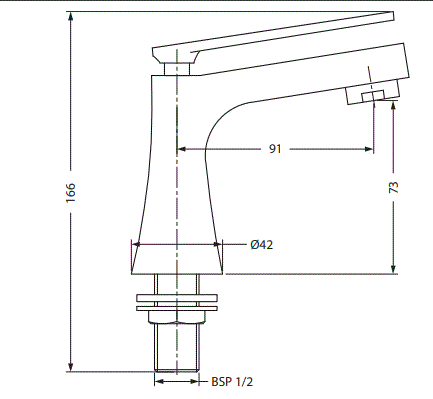 PILLAR COCK - HINDWARE FAUCETS - ( POLISHED CHROME - AGNESE - 0x15 mm - 0inchX0.5inch )