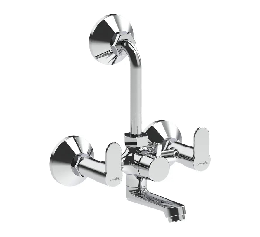 WALL MIXER L BEND - HINDWARE FAUCETS - ( POLISHED CHROME - FLORA - 0x15 mm - 0inchX0.5inch )