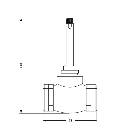 CON. BODY FOR CON.STOP COCK - HINDWARE FAUCETS -  ( POLISHED CHROME - ADDONS - 0x20 mm - 0inchX0.8inch )