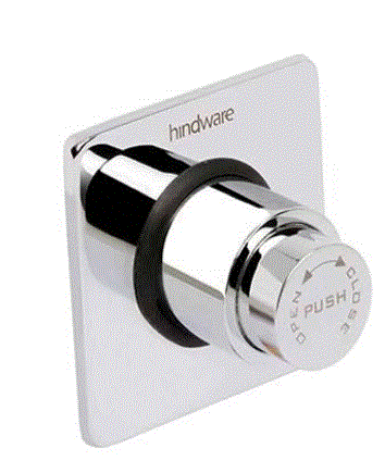 (PRUN)PLUS CONCE. FLUSH VALVE SF (SQUARE) - HINDWARE FAUCETS -  ( POLISHED CHROME -  - 0x0 mm - 0inchx0inch )