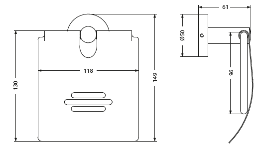 TOILET PAPER HOLDER WITH COVER - HINDWARE FAUCETS -  ( POLISHED CHROME - ACCESSORIES - 0x0 mm - 0inchx0inch )