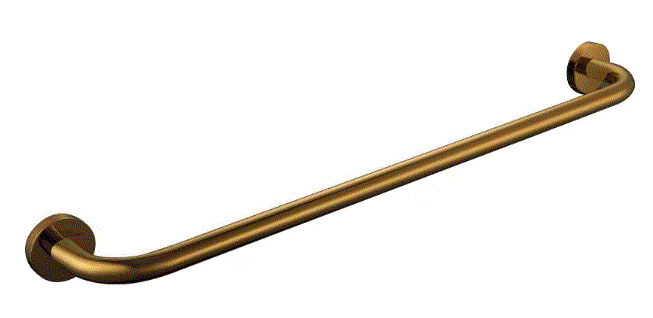 TOWEL BAR - HINDWARE FAUCETS - ( PURE GOLD - ACCESSORIES-HUES - 0x600 mm - 0inchX24inch )