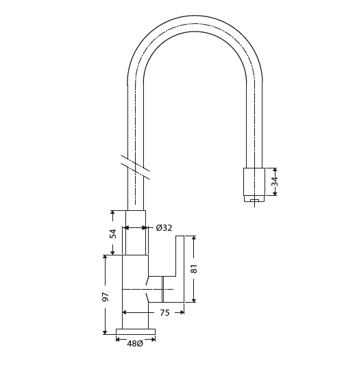 SINK COCK FLEXIBLE SPOUT-TABLE MOUNT - HINDWARE FAUCETS -  ( BLUE -  - 0x0 mm - 0inchx0inch )